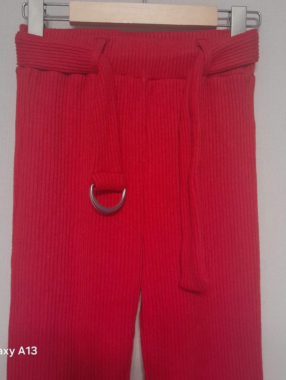 Emory Park Red Ribbed Pants - Picture 2 of 4